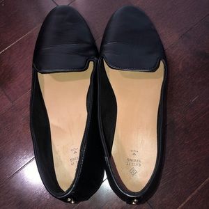 Call It Spring Black Leather Flats